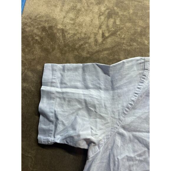 Barbour‎ Button Down Shirt Men's Blue Tattersall Check Short Sleeve Shirt Medium - Picture 2 of 6